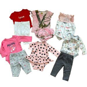 Baby Girls Clothes Lot 10 Piece Spring Summer Outfit Dresses Rompers 3 Months